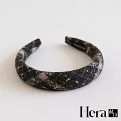【Hera赫拉】復古小香風格紋寬邊髮箍 H112022104 黑色