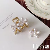 【Hera赫拉】仙女五瓣花氣質珍珠髮夾 H112041103 兩朵花