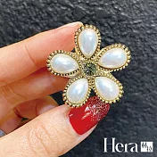 【Hera赫拉】稀有珍貴法式珍珠小花瀏海夾 H112041107 小花瀏海夾