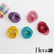 【Hera赫拉】簡約純色高彈力髮圈/皮筋罐裝組 H112082204 糖果色