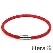 【Hera 赫拉】韓版潮流簡約運動男女編織磁扣手鍊/手繩-4色 紅