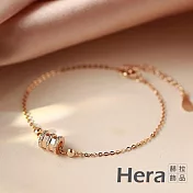 【Hera 赫拉】韓版簡約學生時尚手鍊 #H100331H 玫瑰金