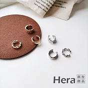 【Hera 赫拉】個性金屬感耳骨夾三件組-2色 H11007162 金色