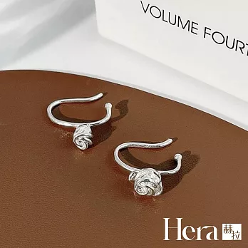 【Hera 赫拉】銀色金屬玫瑰花耳骨夾1入組 H110120315 銀色`