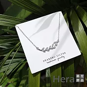 【Hera 赫拉】橄欖枝樹葉項鍊鎖骨鏈 H111030113 銀色