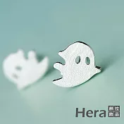 【Hera 赫拉】精鍍銀小幽靈耳環耳釘 H111030117 銀色