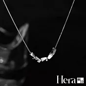 【Hera 赫拉】精鍍銀小米粒短鎖骨銀項鍊 H111030101 銀色