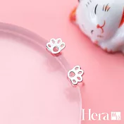 【Hera 赫拉】文青小貓掌精鍍銀 H111051715 銀色
