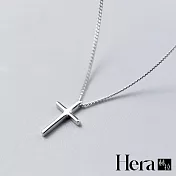 【Hera 赫拉】文青十字架精鍍銀鎖骨鍊 H111062101 純銀