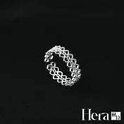 【Hera 赫拉】精鍍銀蕾絲開口戒指 H111071905 389 銀