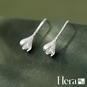 【Hera 赫拉】高貴典雅花朵精鍍銀耳環 H111112308 銀色