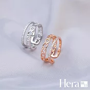 【Hera 赫拉】精鍍銀雙層鍊條戒指 H111122001 銀色