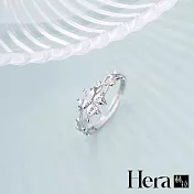 【Hera 赫拉】精鍍銀四葉草水鑽戒指 H112032201 銀色
