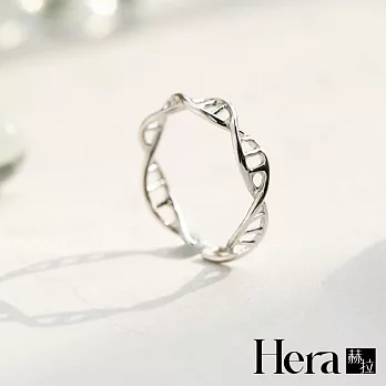 【Hera 赫拉】精鍍銀清新DNA曲線戒指 H112032205 銀色