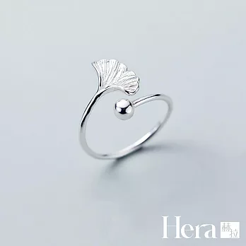 【Hera 赫拉】精鍍銀復古銀杏葉戒指 H112032207 銀色
