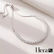 【Hera 赫拉】維拉雅典鑲鑽精鍍銀手鍊 H112061306 銀色