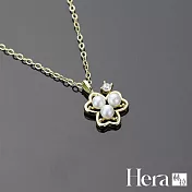 【Hera 赫拉】宮廷風幸運三葉草珍珠項鍊 H112091901 金色
