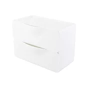 【O-Life】 組合式抽屜收納盒- 2抽屜/置物盒/收納箱/整理箱 白色
