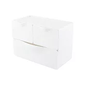 【O-Life】 組合式抽屜收納盒- 3抽屜/置物盒/收納箱/整理箱 白色