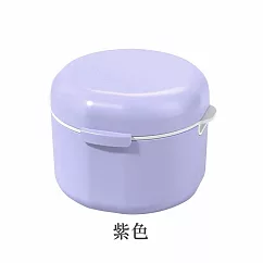 【E.dot】便攜牙套清潔收納盒 假牙清潔收納盒 ─2入組 紫色