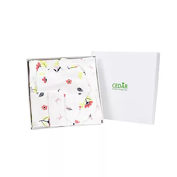 CEDAR頂級舒棉新生兒祝賀禮盒-花園朵朵 經典七件組