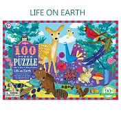 eeBoo 拼圖 - Life on Earth 100 Piece Puzzle 可愛生物 (100片)