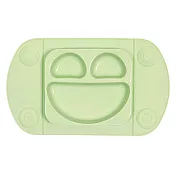 英國 EasyMat 笑臉矽膠餐盤/攜帶板- 綠