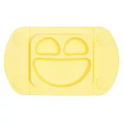 英國 EasyMat 笑臉矽膠餐盤/攜帶板- 黃