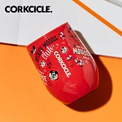 美國CORKCICLE 米老鼠俱樂部系列三層真空易口瓶/保溫瓶475ml-復古紅/復古白 復古紅
