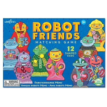 eeBoo 學齡前形狀配對遊戲 - Robot Friends Matching Game (機器人款)