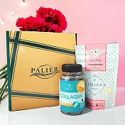 【PALIER】母親節禮盒｜美妍茶韻組膠原蛋白1罐+袋裝玫瑰檸檬1袋