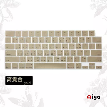 [ZIYA] Apple Macbook Pro14/Pro16 鍵盤保護膜 環保矽膠材質 中文注音 經典色 高貴金