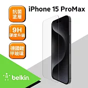 Belkin UltraGlass 2螢幕保護貼- iPhone 15 Pro Max
