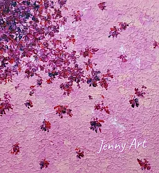 【玲廊滿藝】陳怡蓉Jenny-錦上添花系列-粉紅30x30cm
