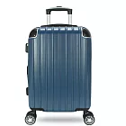 DF travel - 聖彼得系列TSA海關密碼鎖避震輪20吋行李箱-共4色 藍色
