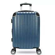 DF travel - 聖彼得系列TSA海關密碼鎖避震輪20吋行李箱-共4色 藍色