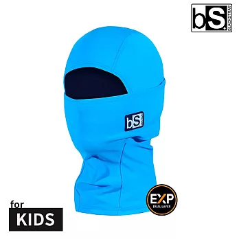 BlackStrap Kids Exp Hood Balaclava-S 童素色雙層保暖多功能頭套 Turquoise/水藍