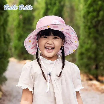 【Brille Brille】UPF50+經典涼感兒童雙面防曬帽 - 3款可選 繽紛夢徑