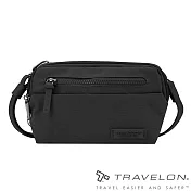 【Travelon 美國防盜包】METRO肩背/腰包兩用休閒旅遊包TL-43416 黑