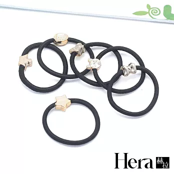 【Hera】赫拉 韓國彈力金屬物髮圈/髮束十入組