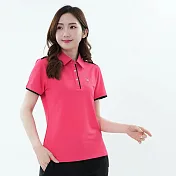 【遊遍天下】女款抗UV吸濕排汗機能POLO衫(GS1046) 3XL 玫紅