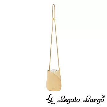 Legato Largo 小法式鬱金香手機收納斜背小包-  拼色黃