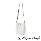 Legato Largo 驚異的輕量化 小法式簡約百搭斜背水桶包- 象牙白