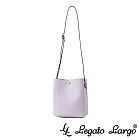 Legato Largo 驚異的輕量化 小法式簡約百搭斜背水桶包- 薰衣草紫