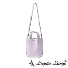 Legato Largo 驚異的輕量化 小法式簡約百搭 直式托特手提斜背兩用包- 薰衣草紫