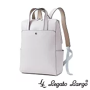 Legato Largo 驚異的輕量化 小法式簡約百搭 13吋筆電後背包- 淺灰色