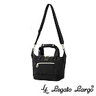 Legato Largo Lieto 2WAY 緞面光感兩用手提斜背兩用托特包- 黑色
