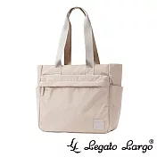 Legato Largo SILKY 休閒簡約防潑水托特包 Regular size- 米色