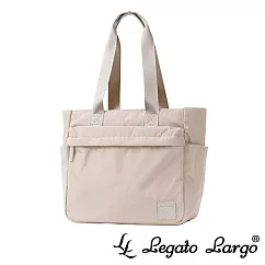 Legato Largo SILKY 休閒簡約防潑水托特包 Regular size─ 米色