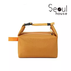 Seoul house 可折疊大容量保溫保冷袋─便當袋 橘黃